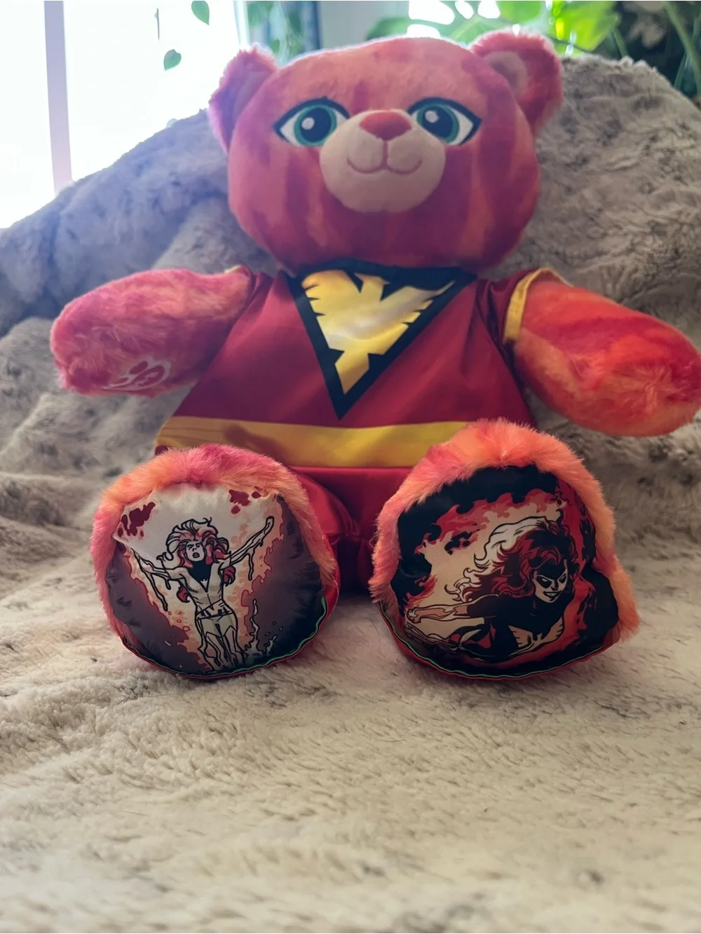 Build-A-Bear Red and Gold Superhero Bear Costume